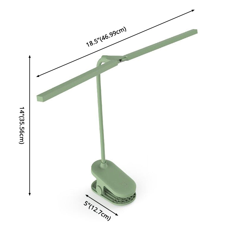 Macaron linéaire serrage de bureau lampe en plastique en plastique
