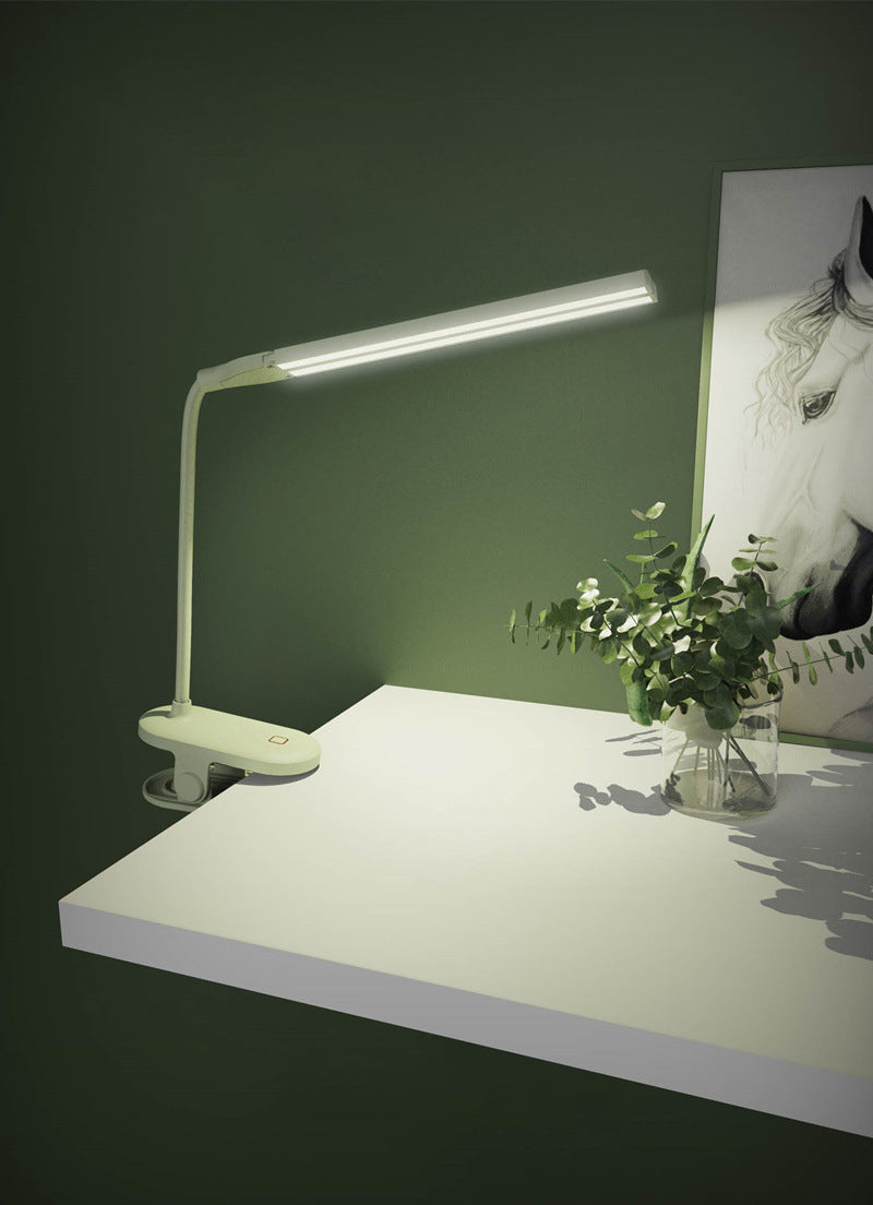 Macaron linéaire serrage de bureau lampe en plastique en plastique