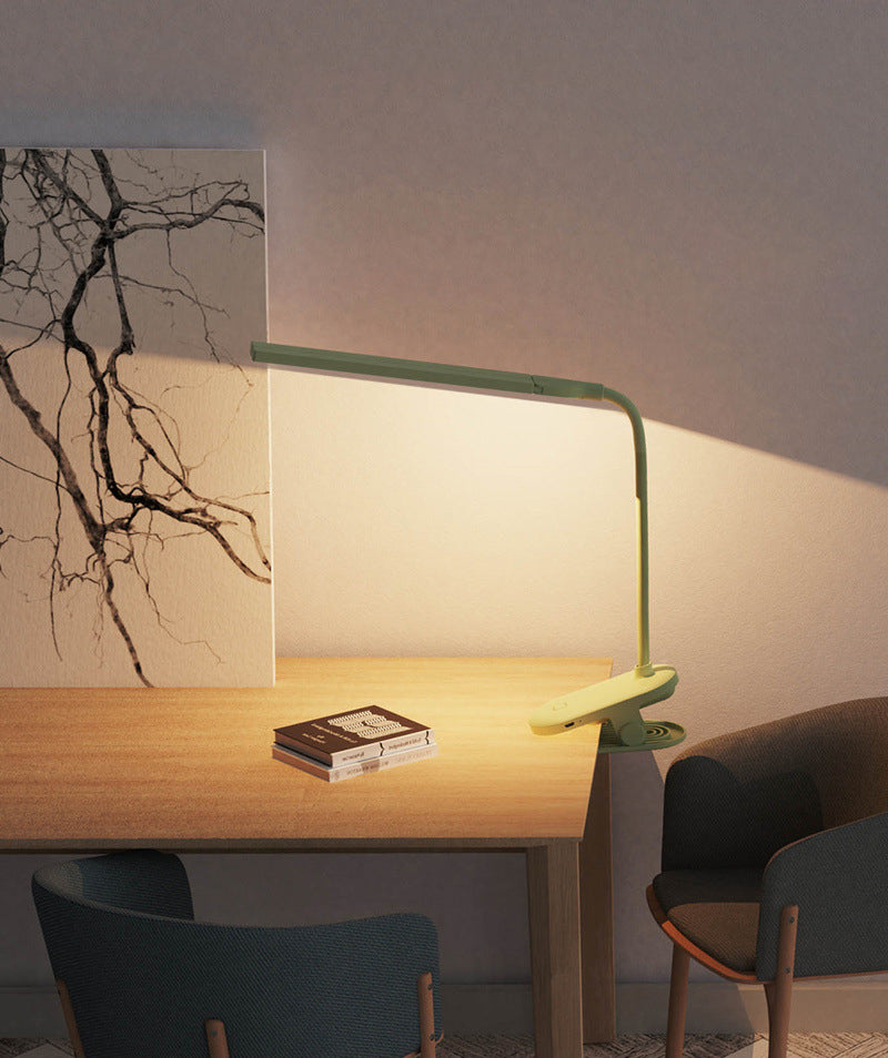 Macaron linéaire serrage de bureau lampe en plastique en plastique