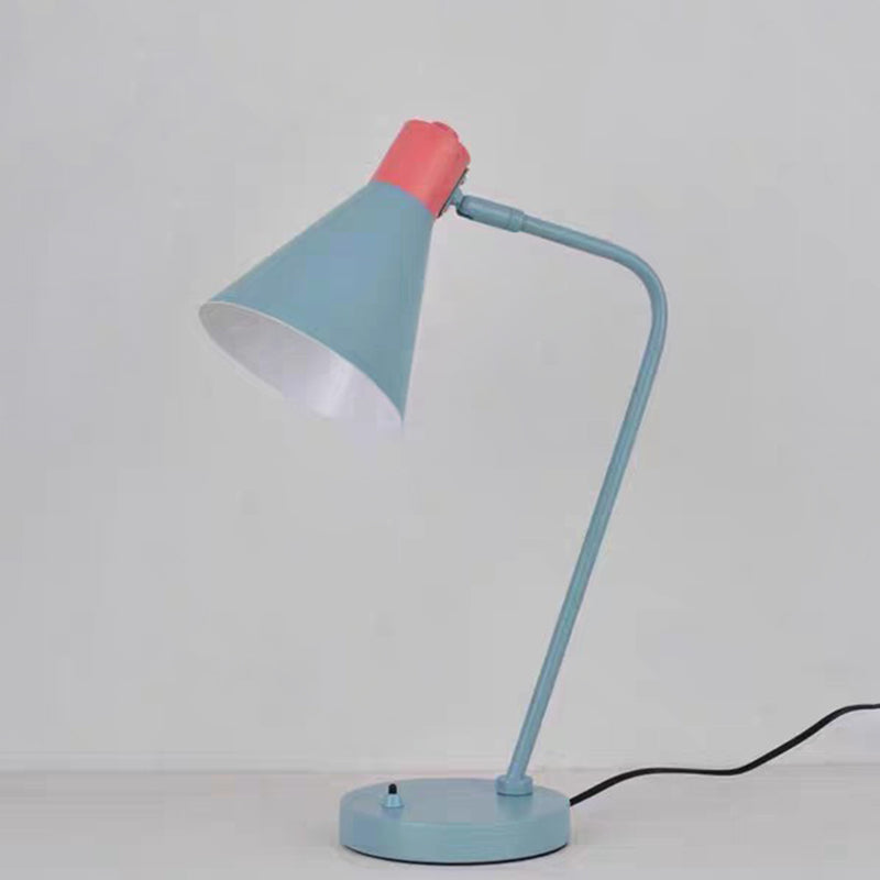Macinoso de tono de cono giratoria de metal Luz Macaron 1 Cabeza de color azul claro y rosa Luz de estudio