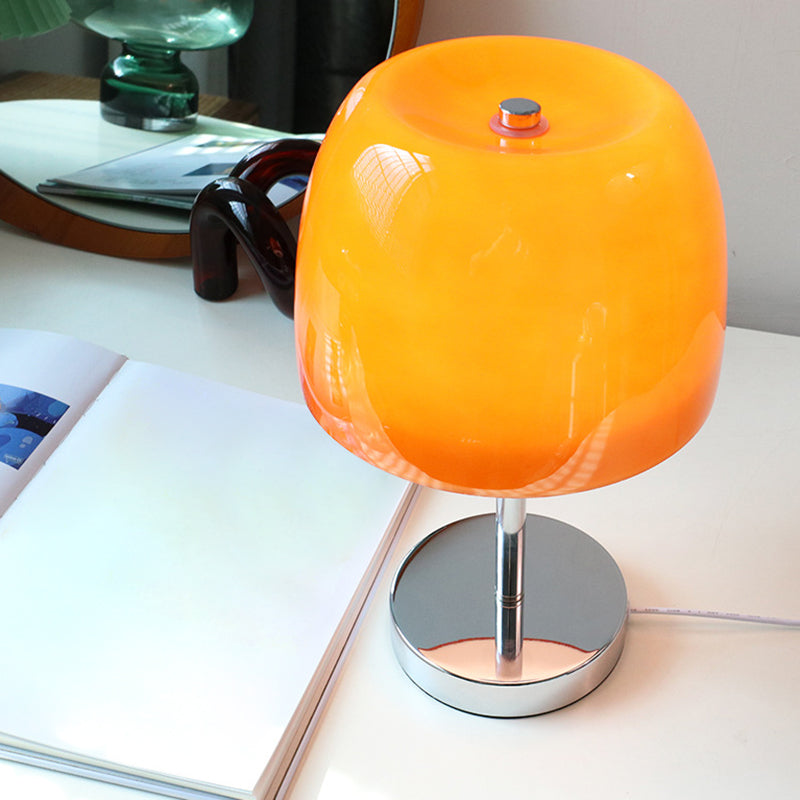 Table à LED en forme de seau Macaron Lampe en verre chambre USB Charging Lightand