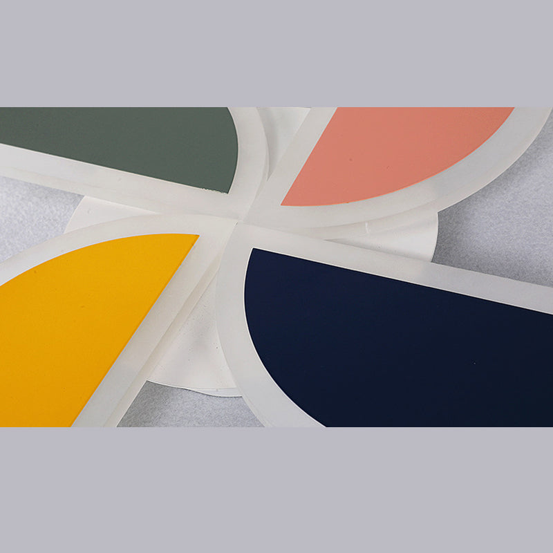 Windmill Metal Ceiling Light Fixture Nordic Style LED Multi-Color Ceiling Mounted Light