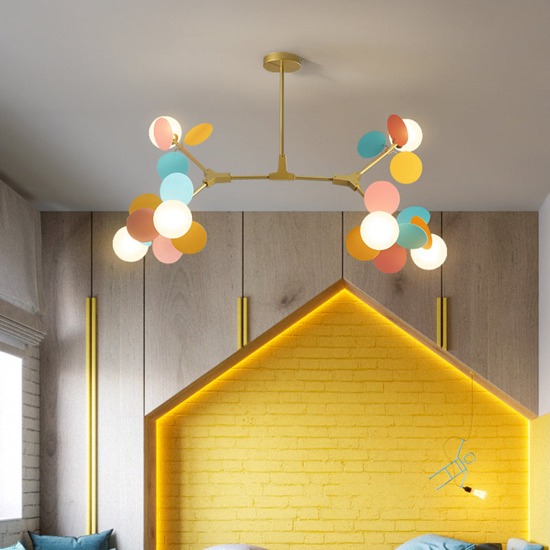 Bubbly Island Chandelier Light Minimalist Style Glass Island Pendant Light for Bedroom