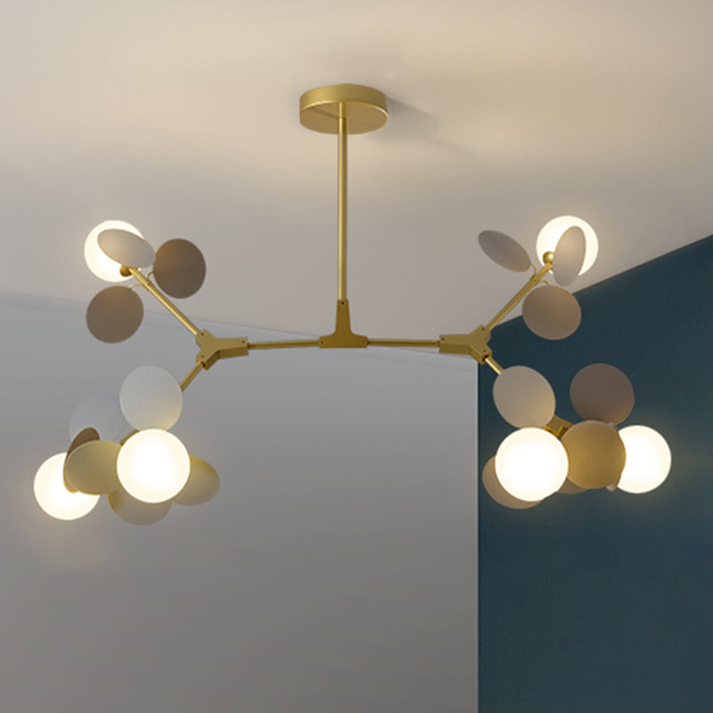 Bubbly Island Chandelier Light Minimalist Glass Island Light para dormitorio