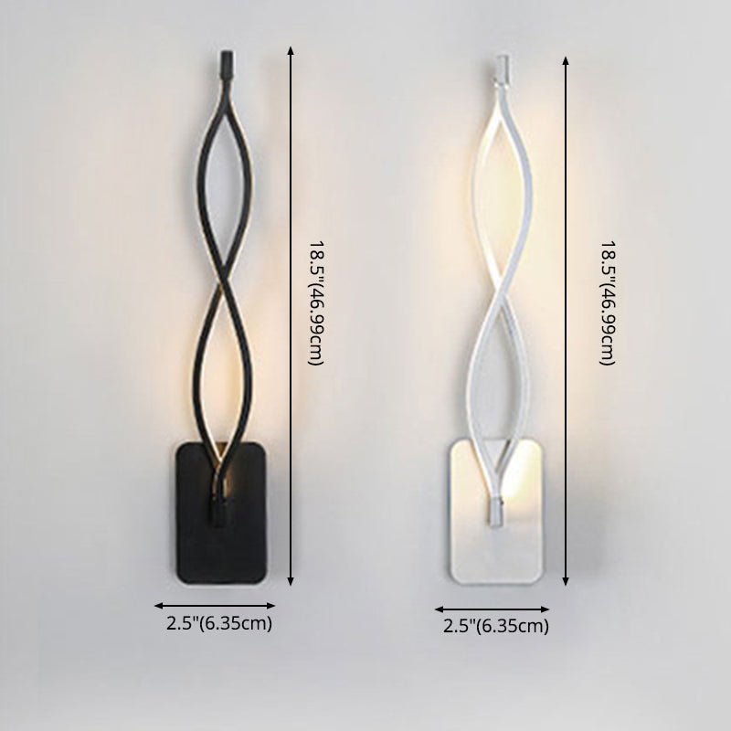 Modern Simplicity LED Linear Wall Sconce Aluminium Wall Lamp with Acrylic Shade