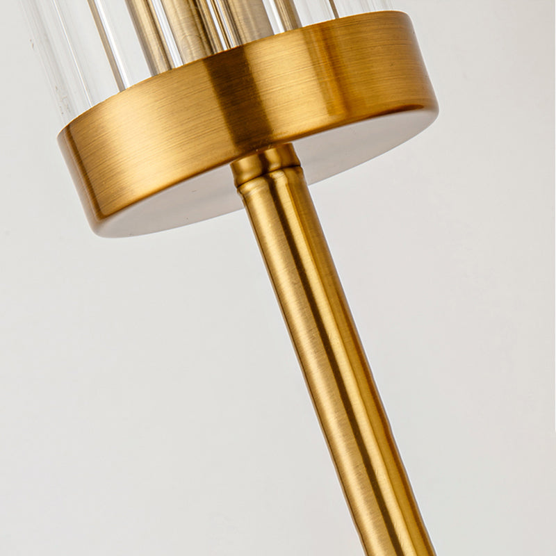 Pure Glass Wall Sconce in Modern Creative Style Wrought Iron Wall Lamp for Living Room