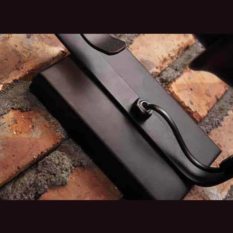 Amplia de pared oxidada en la lámpara de pared de hierro forjado de estilo industrial de estilo vintage con sombra de vidrio ámbar