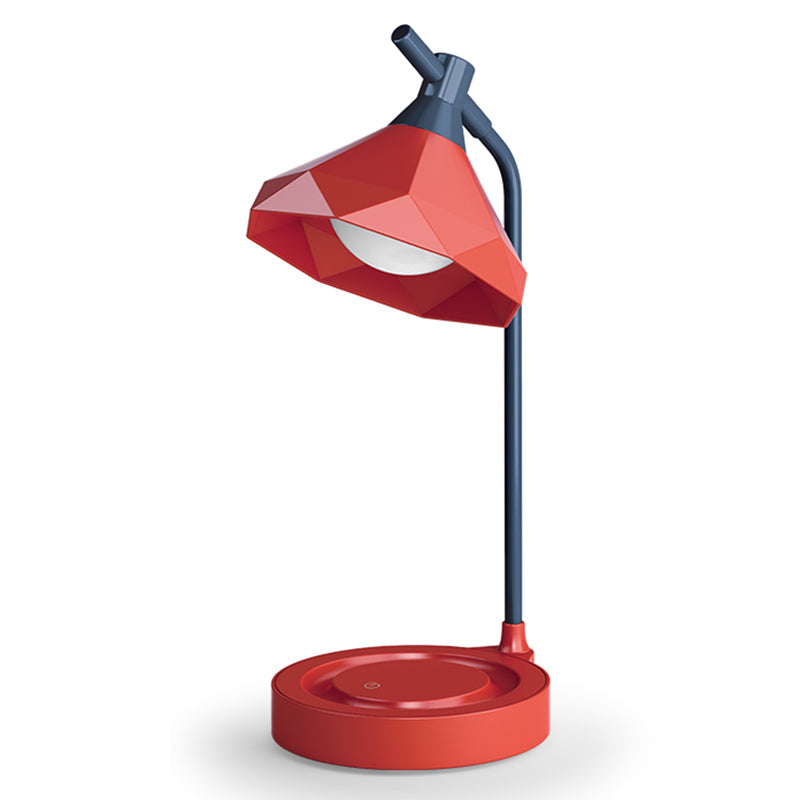 Macaron LED Table Lamp Flexible Gooseneck Nightstand Light with Plastic Shade