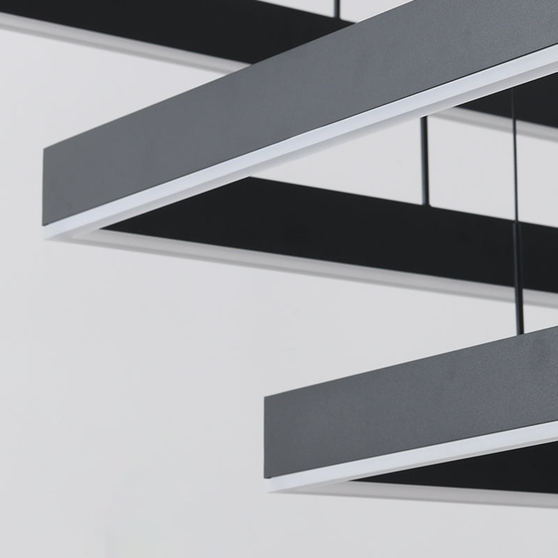 New Modern Metal LED Hanging Lamp Kit Three-tier Pendant Lighting Fixtures for Living Room