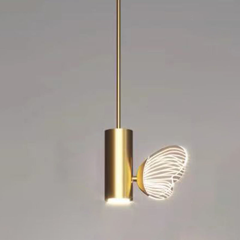 Simplicity Butterfly Hanging Light Kit Acrylic 1-Light Ceiling Light for Bedroom