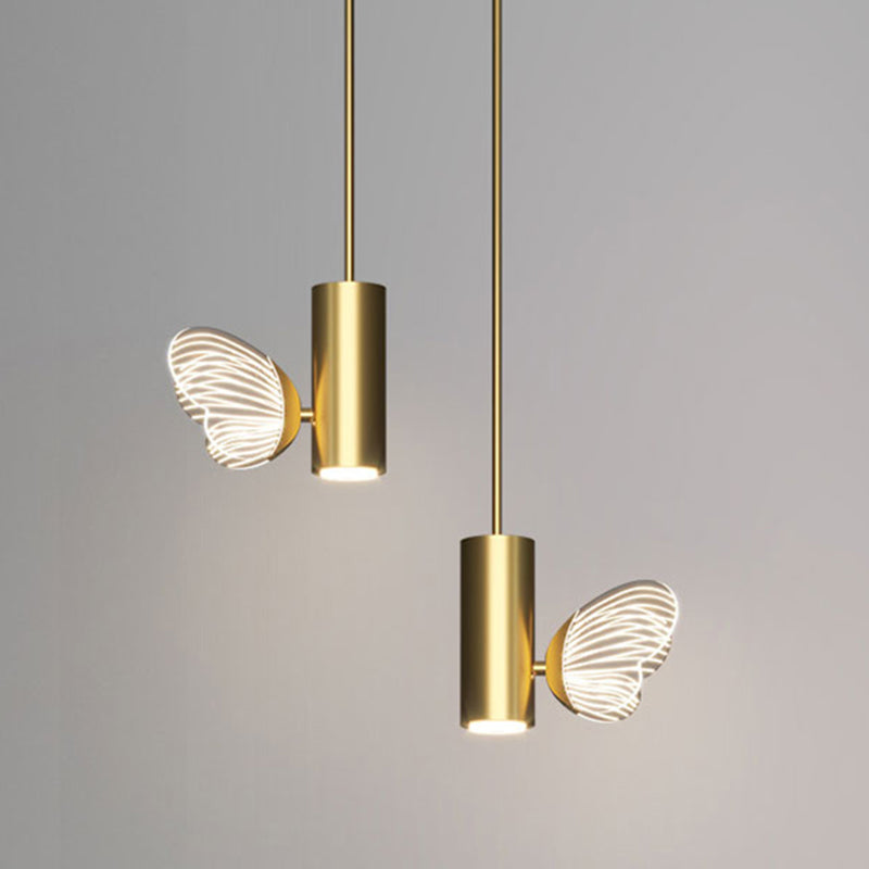 Simplicity Butterfly Hanging Light Kit Acrylic 1-Light Ceiling Light for Bedroom