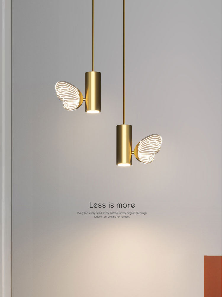 Simplicity Butterfly Hanging Light Kit Acrylic 1-Light Ceiling Light for Bedroom