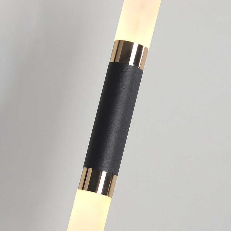 Eigentijdse LED 1-licht plafond hanger licht acryl lineaire hangende lamp voor woonkamer