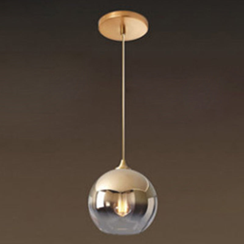 1-Licht-Glas-HABE-Beleuchtungsbehandlung Minimalismus Anhänger Lichtkit für Esszimmer