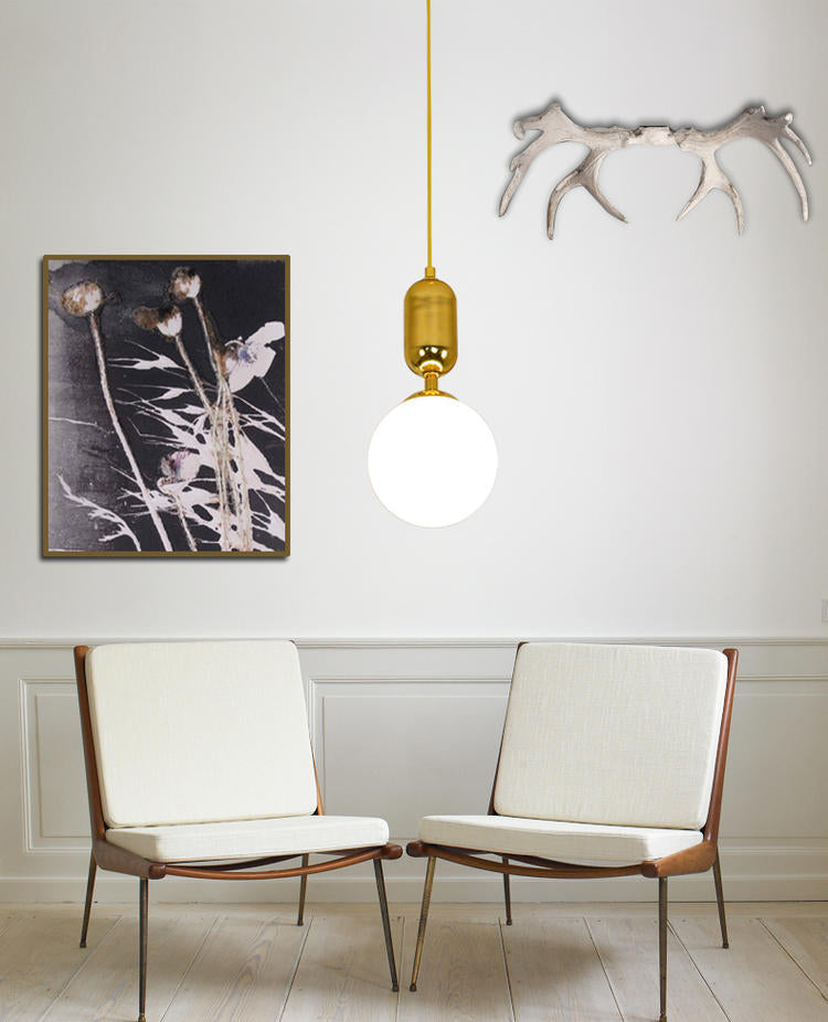 1-Licht-Milchglas Hängsbeleuchtung MINIMALISMUSPENDEL LICHT SEIT für Esszimmer