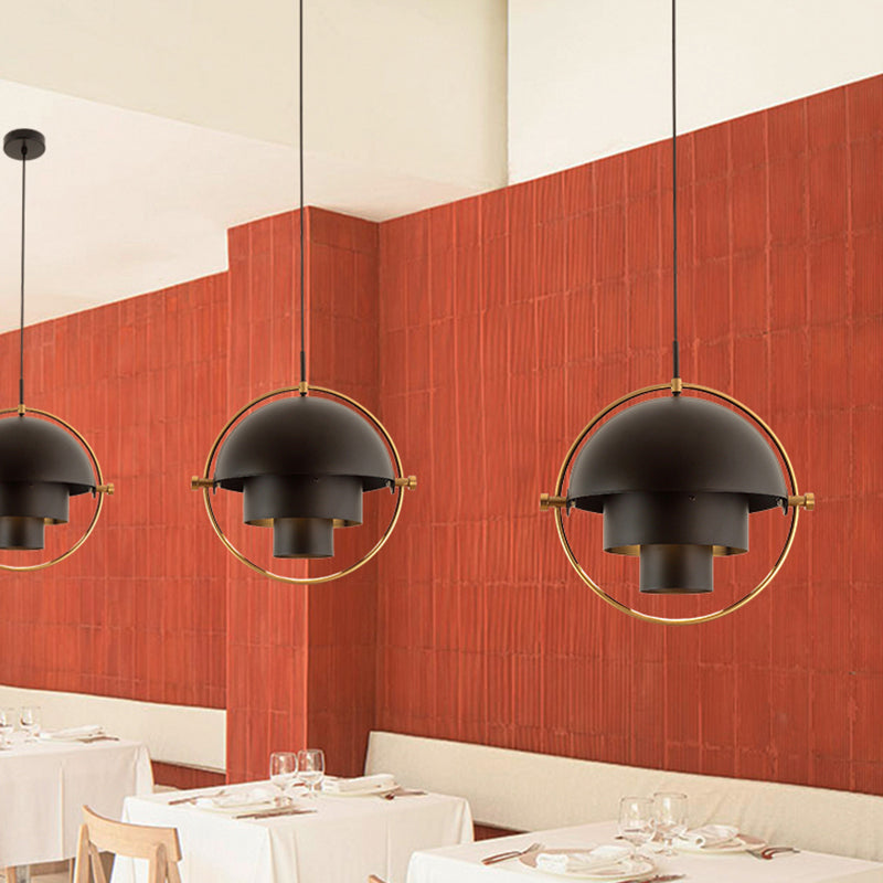 Iron Iron Contemporary sospeso a sospensione Light 1 ciondolo a 1 luce per sala da pranzo