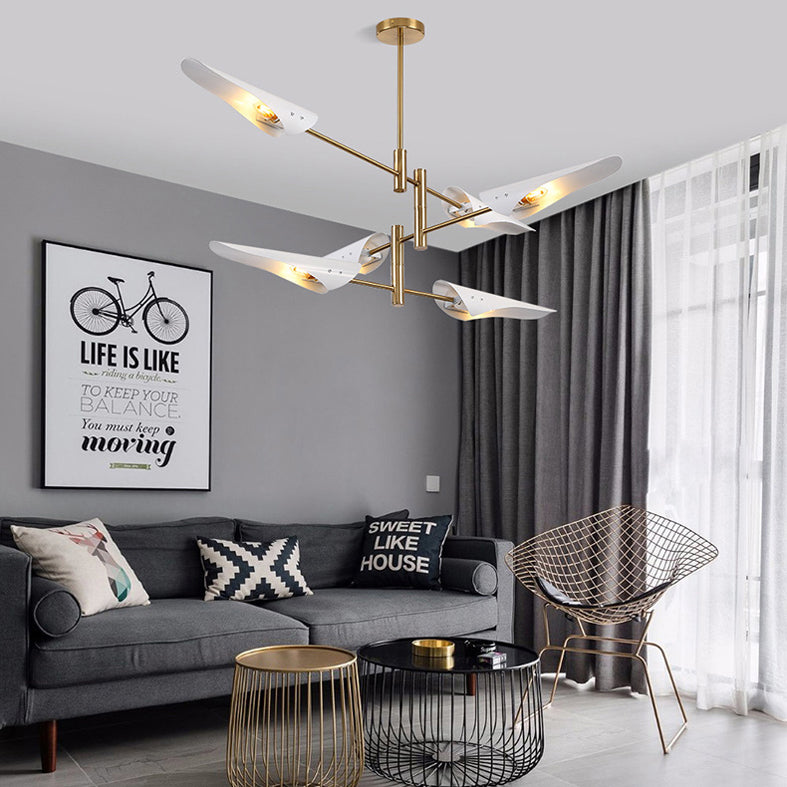 Metal de black metal moderno accesorios de iluminación de sputnik luces colgantes para sala de estar