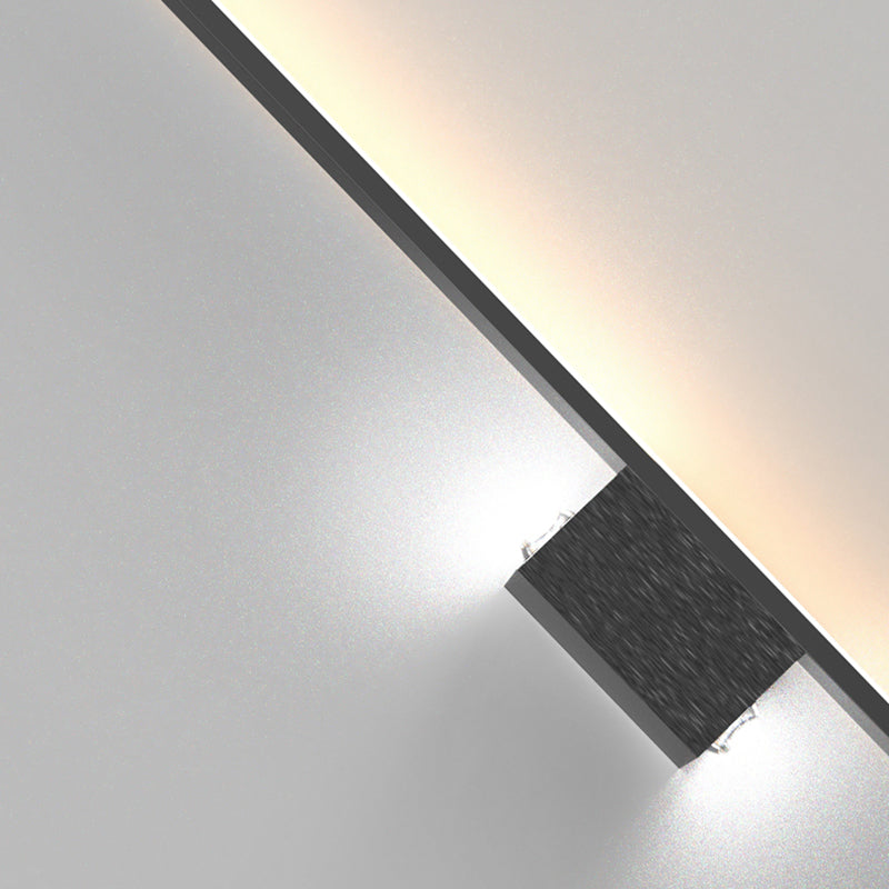 Lámpara de lámpara de montaje de pared lineal moderna lineal lámpara de pared de 1 luces para dormitorio