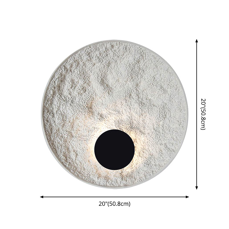 Lámpara de montaje de pared de resina de estilo moderno nórdico 1 LED DE ILUMINACIÓN DE ILUMPLACIÓN DE LA LED de 1 luces para sala de estar