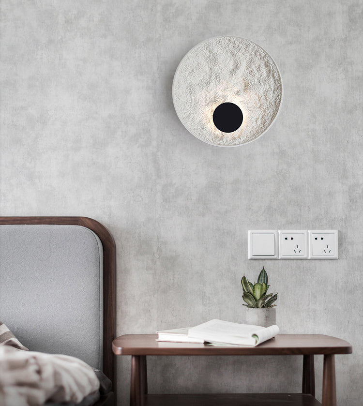 Lámpara de montaje de pared de resina de estilo moderno nórdico 1 LED DE ILUMINACIÓN DE ILUMPLACIÓN DE LA LED de 1 luces para sala de estar