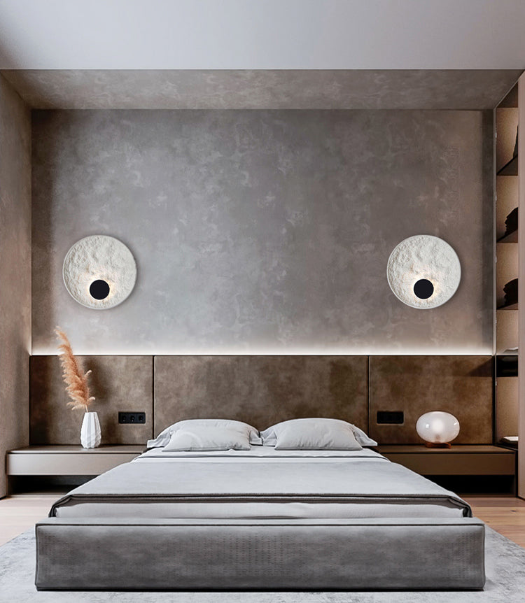 Lámpara de montaje de pared de resina de estilo moderno nórdico 1 LED DE ILUMINACIÓN DE ILUMPLACIÓN DE LA LED de 1 luces para sala de estar