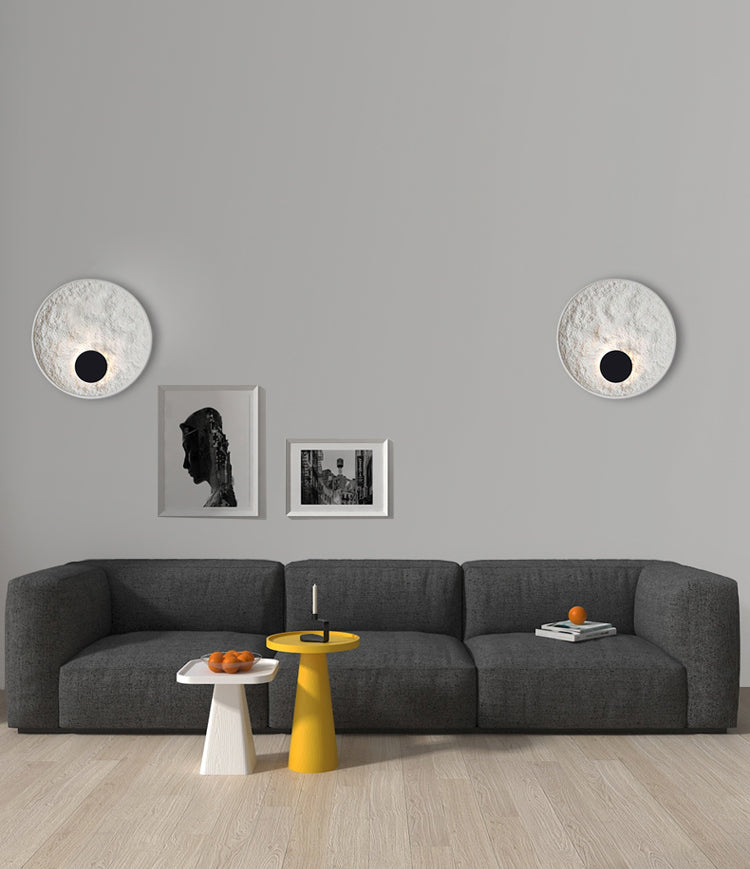 Lámpara de montaje de pared de resina de estilo moderno nórdico 1 LED DE ILUMINACIÓN DE ILUMPLACIÓN DE LA LED de 1 luces para sala de estar