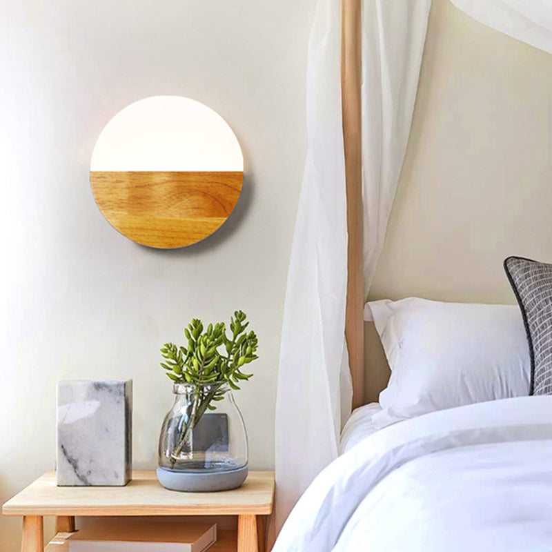 Madera de 1 luces LED LIGHT MODERNA NORDIC SDIPCURA PARA EL DORMITORIO