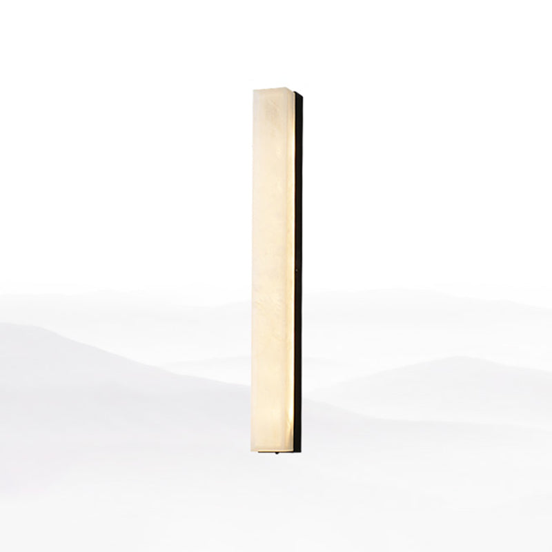 Marble Contemporary Wall Sconce 1-Light Linear Wall Mounted Lighting for Living Room