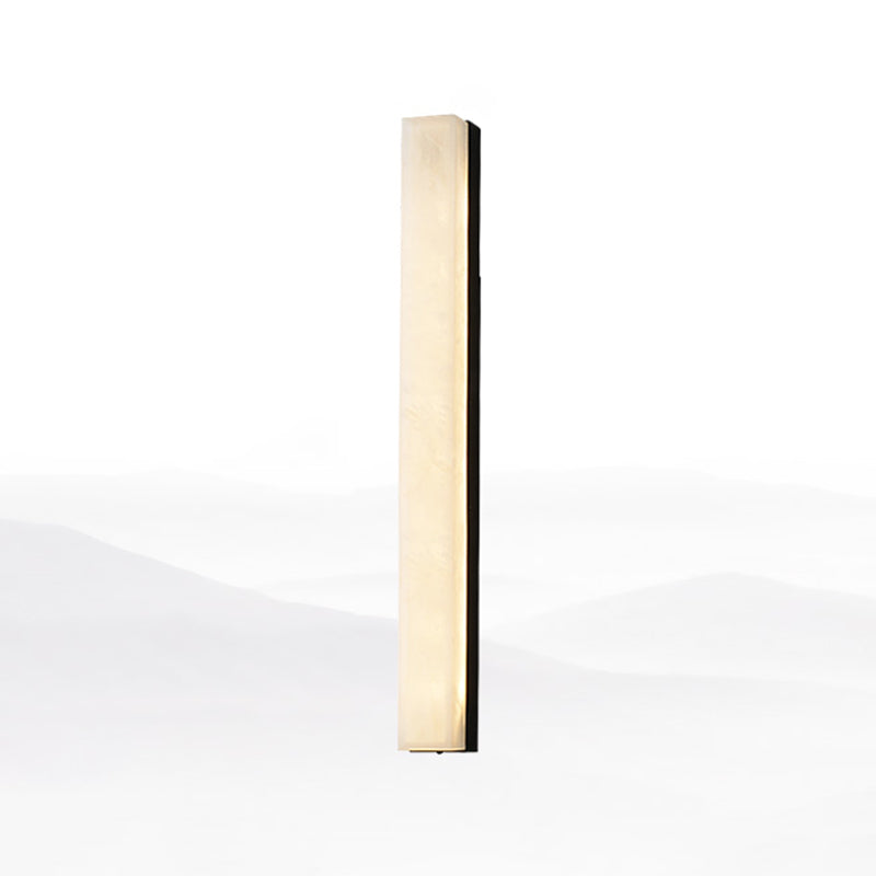 Marble Contemporary Wall Sconce 1-Light Linear Wall Mounted Lighting for Living Room