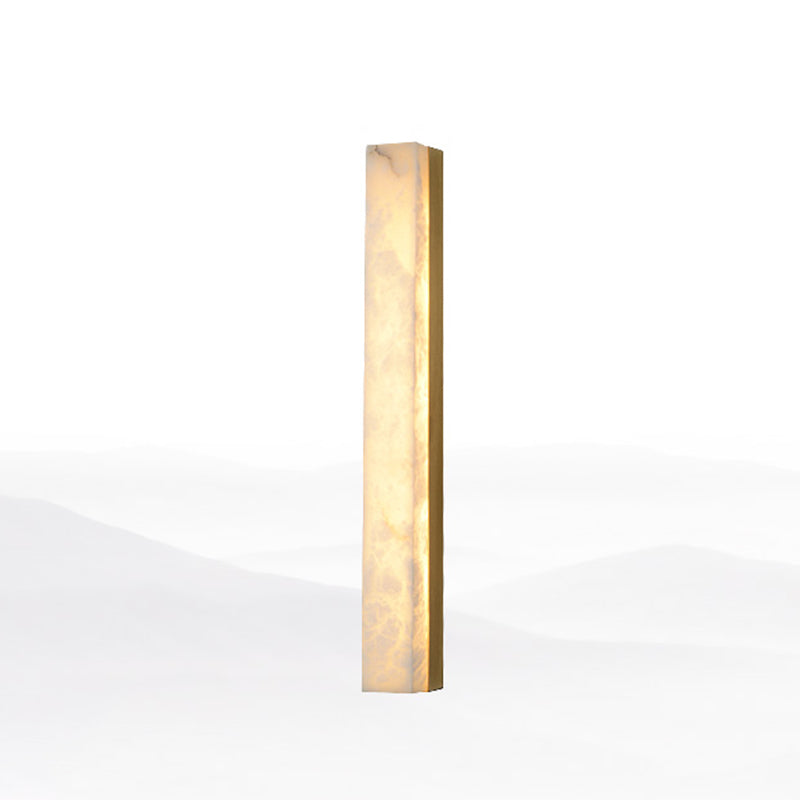 Marble Contemporary Wall Sconce 1-Light Linear Wall Mounted Lighting for Living Room