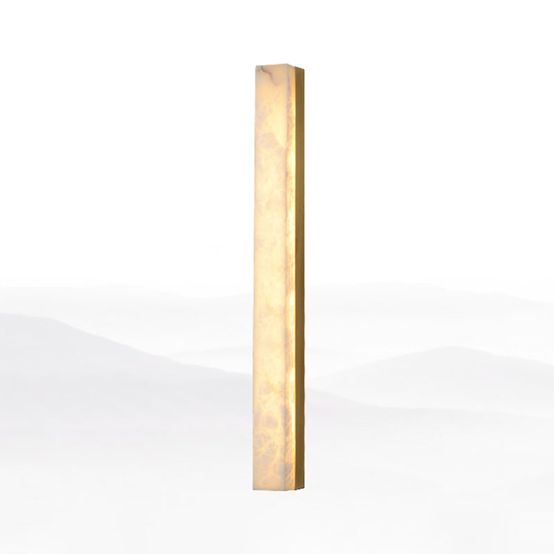Marble Contemporary Wall Sconce 1-Light Linear Wall Mounted Lighting for Living Room