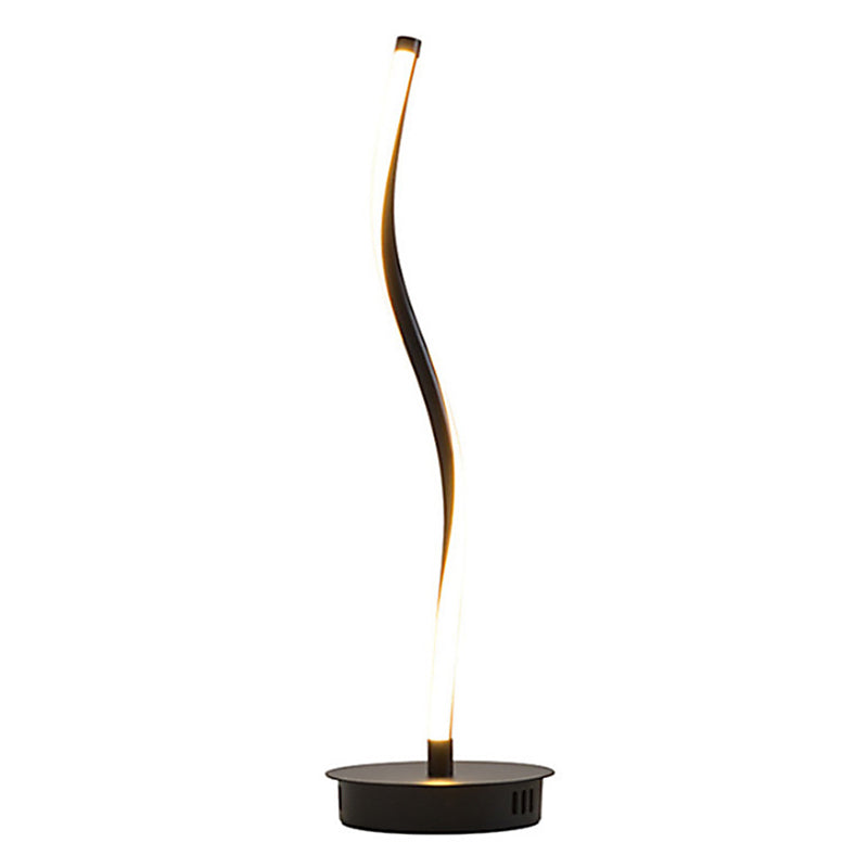 Twisted Table Lamp Simplicity Acrylic Living Room Decorative LED Nightstand Light