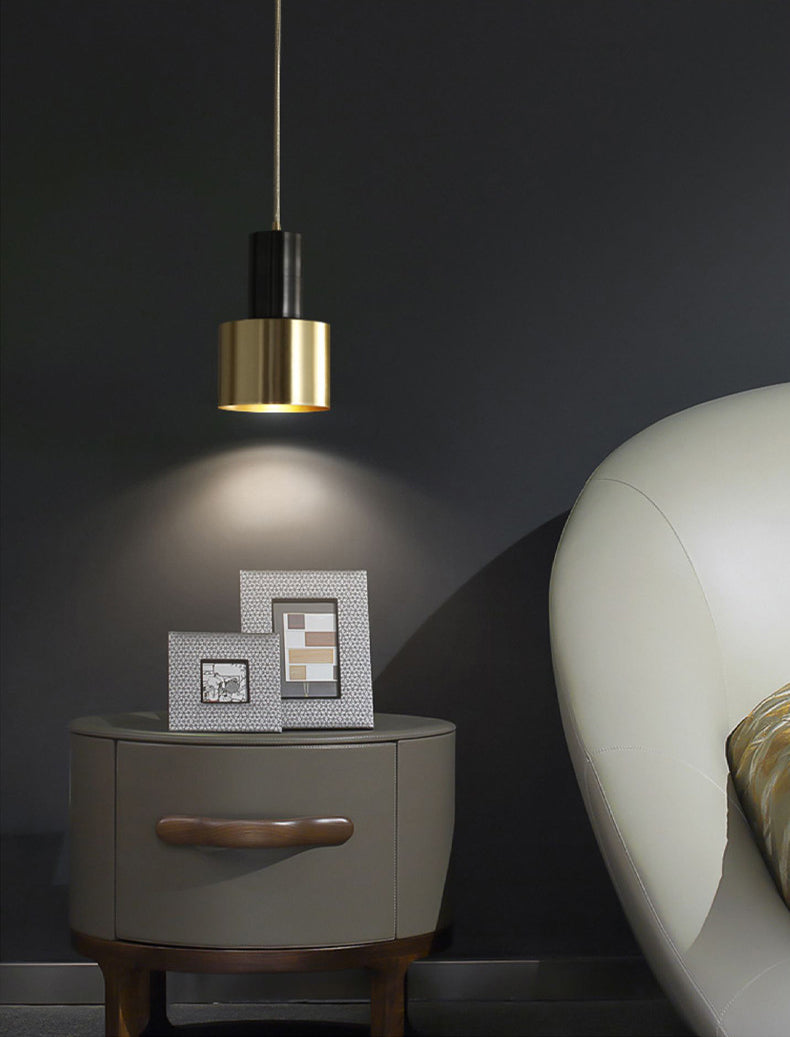 1 éclairage pendentif à cylindre léger postmoderne aluminium Plafond plafond pour restaurant