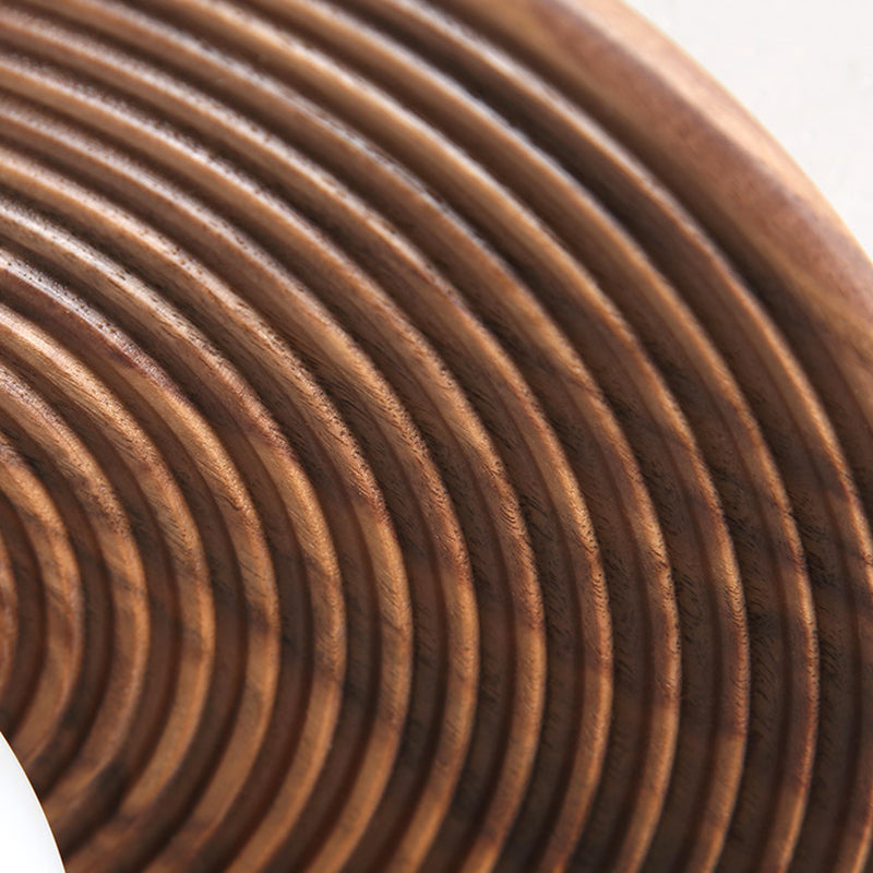 Plafonnier semi-encastré pour allée ombragée, éclairage moderne semi-encastré en bois, marron