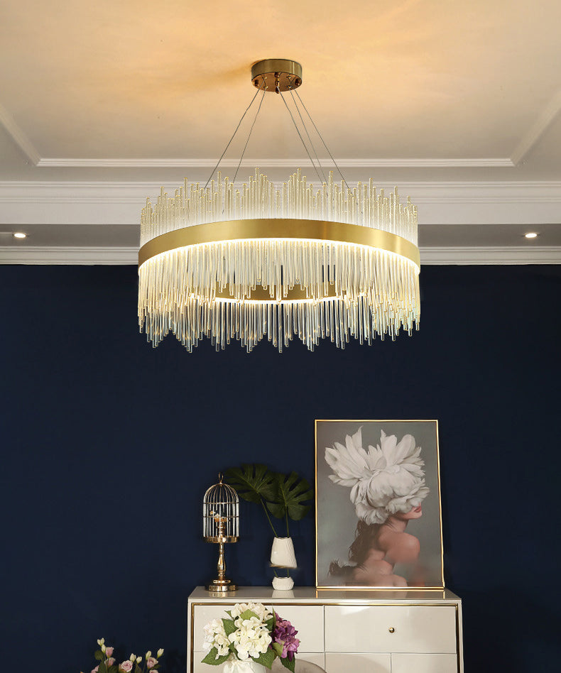 Linear Isola Lighting Acrilic Contemporary Simplicity Fishings a sospensione per il ristorante