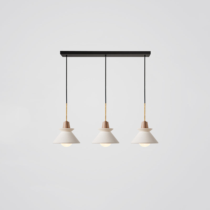 Moderne eenvoud Conisch hangende plafondlichtcement Hanglicht voor de woonkamer