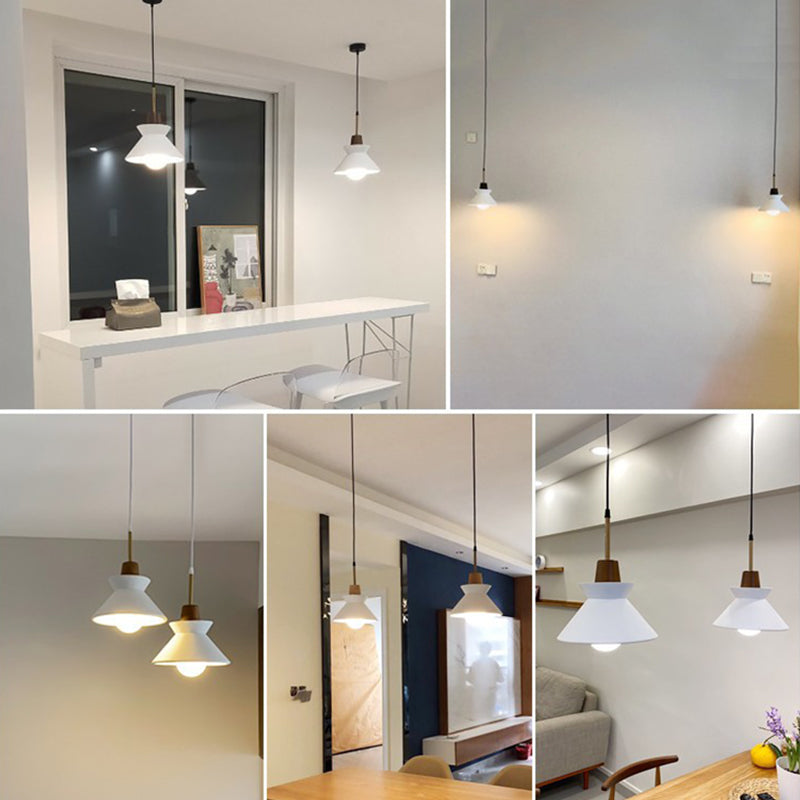 Moderne eenvoud Conisch hangende plafondlichtcement Hanglicht voor de woonkamer