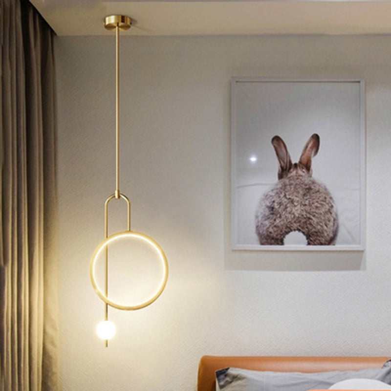 1 Light Ring Pendant Lighting Modern simplicity Acrylic Pendant Ceiling Lights for Restaurant