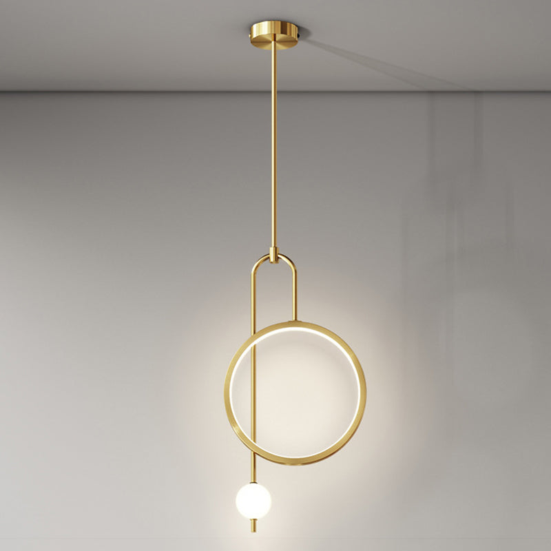 1 Light Ring Pendant Lighting Modern simplicity Acrylic Pendant Ceiling Lights for Restaurant