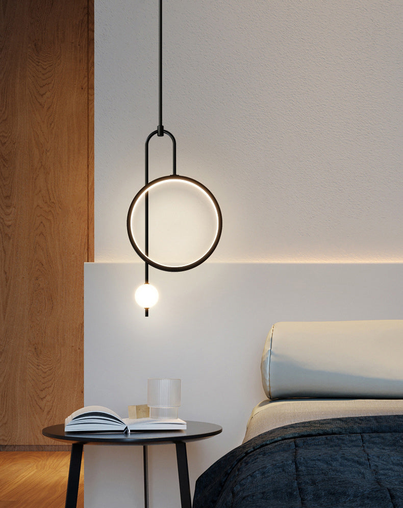 1 Light Ring Pendant Lighting Modern simplicity Acrylic Pendant Ceiling Lights for Restaurant