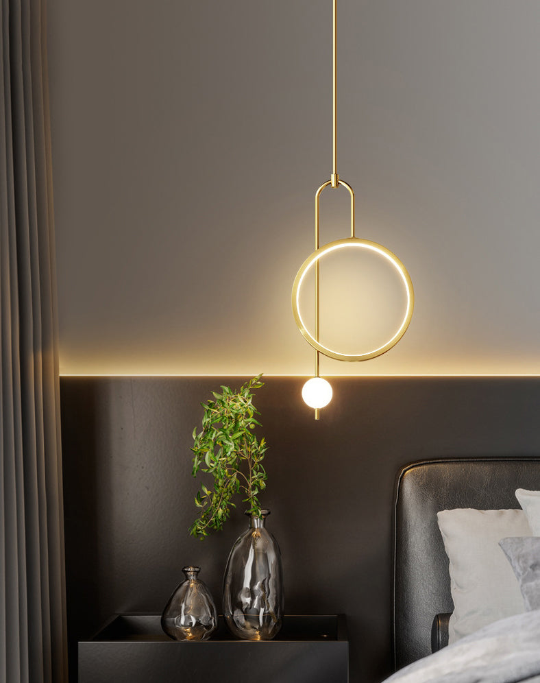 1 Light Ring Pendant Lighting Modern simplicity Acrylic Pendant Ceiling Lights for Restaurant