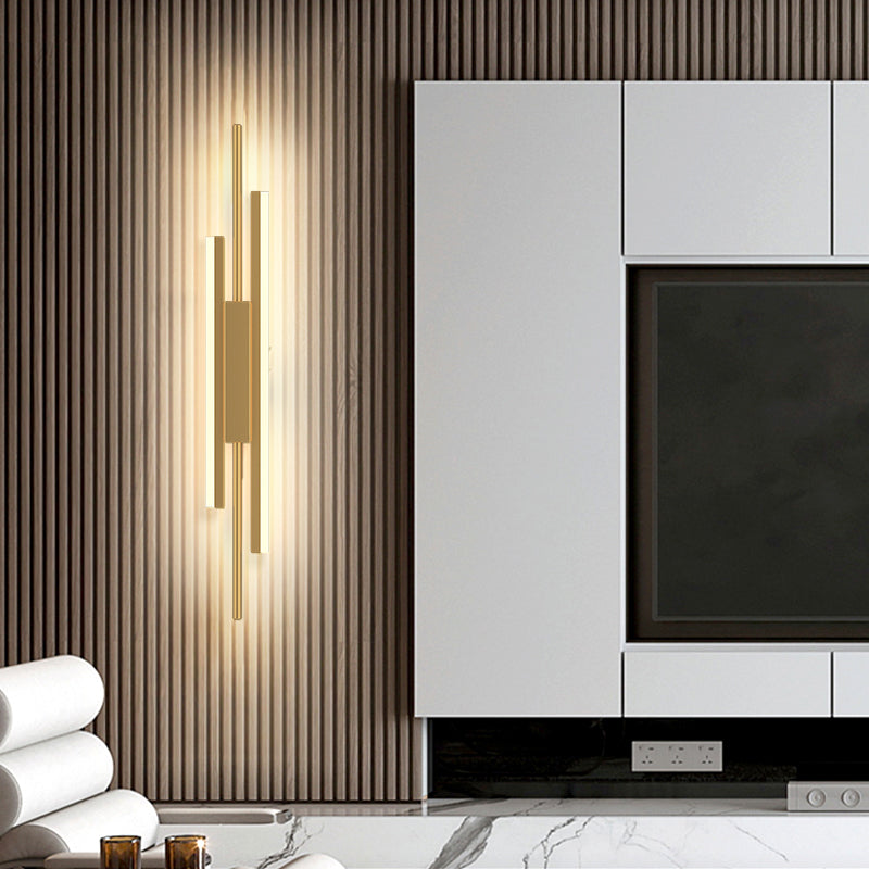 Nueva lámpara de montaje de pared acrílica moderna de 1 luces apliques de pared lineal para sala de estar