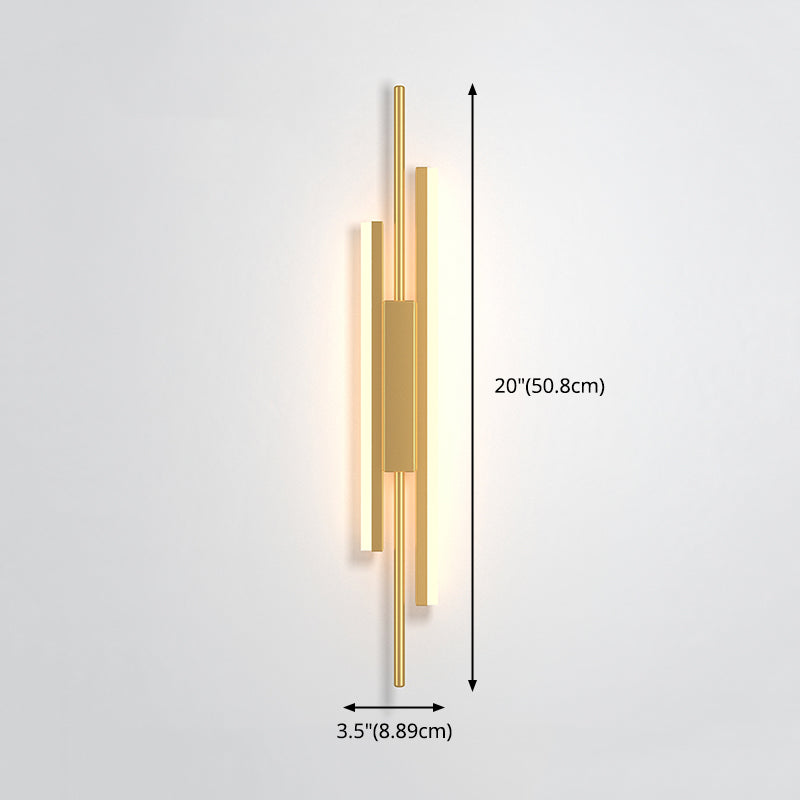Nueva lámpara de montaje de pared acrílica moderna de 1 luces apliques de pared lineal para sala de estar