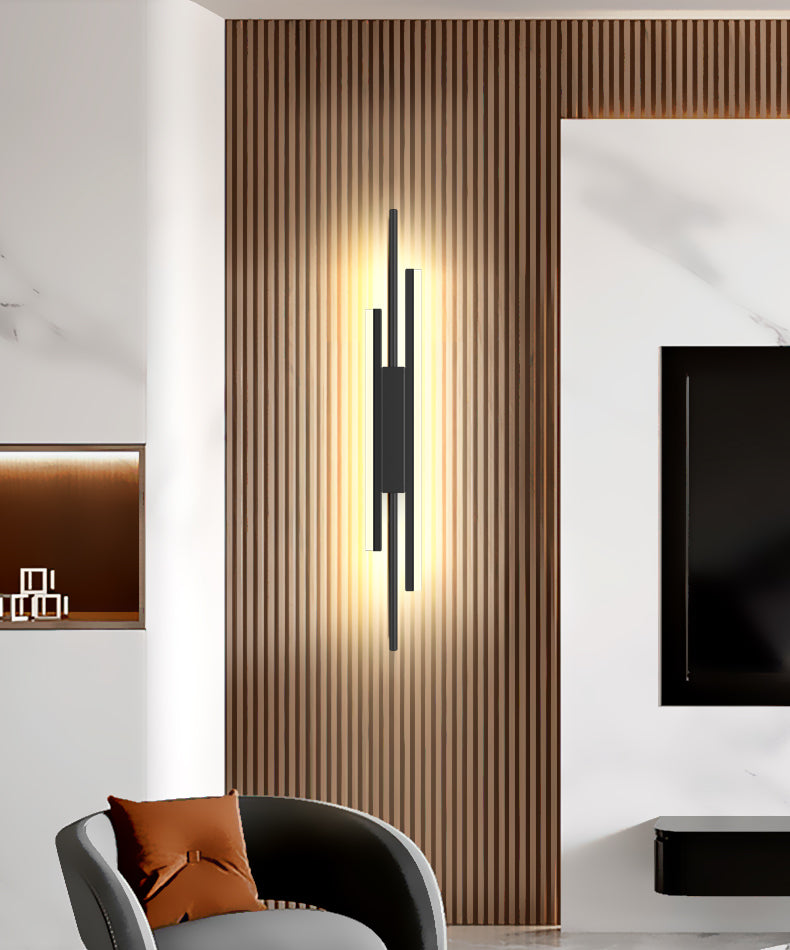 Nueva lámpara de montaje de pared acrílica moderna de 1 luces apliques de pared lineal para sala de estar