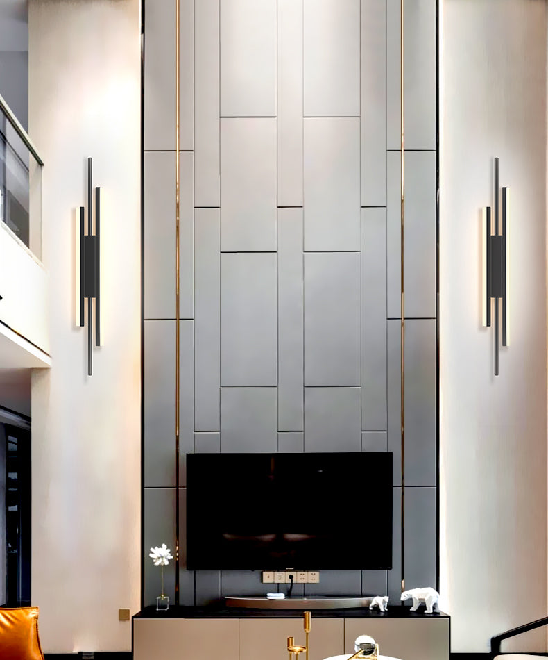 Nueva lámpara de montaje de pared acrílica moderna de 1 luces apliques de pared lineal para sala de estar