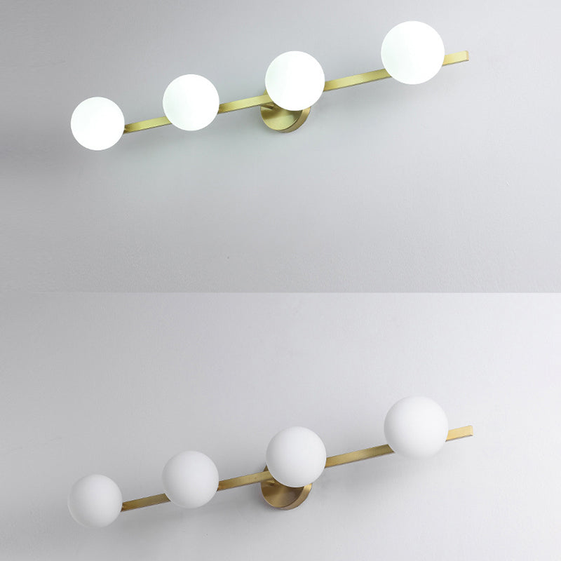 Metal Bubble Wall Mounted Lighting Minimalist Gold Wall Sconce Lighting for Bathroom