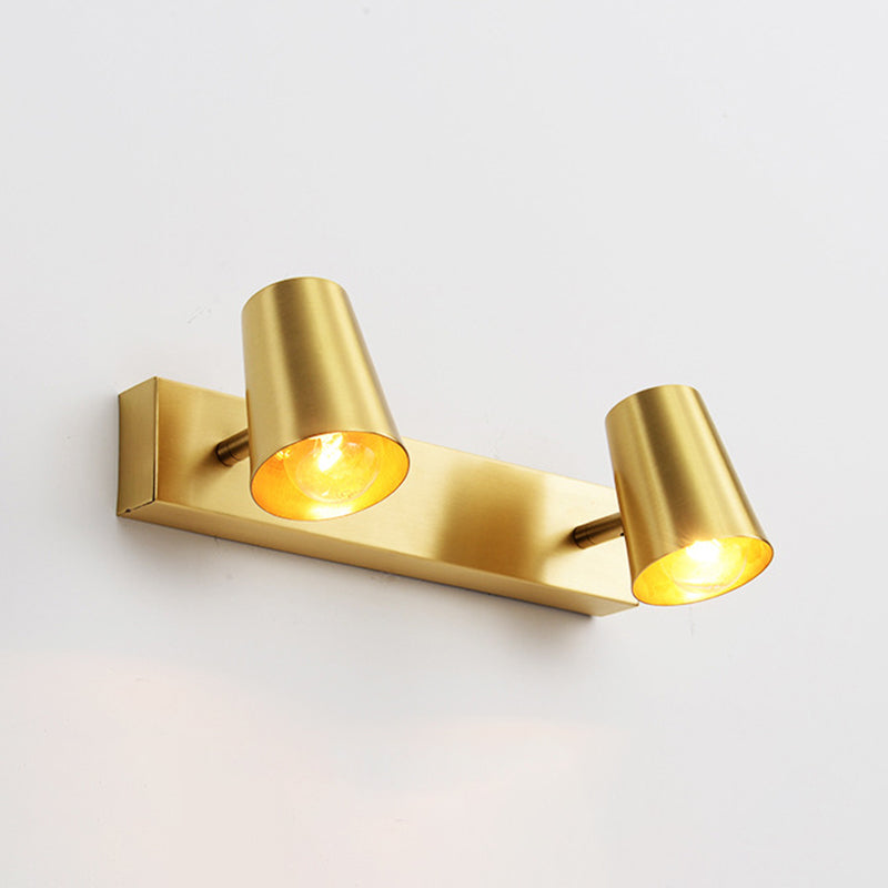 Metalen conische wandonderzoek verlichting hedendaagse stijl wandlamp in goud in goud