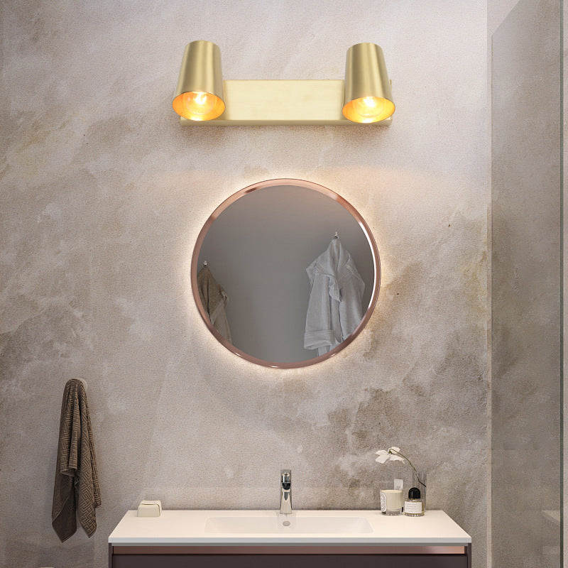 Metalen conische wandonderzoek verlichting hedendaagse stijl wandlamp in goud in goud