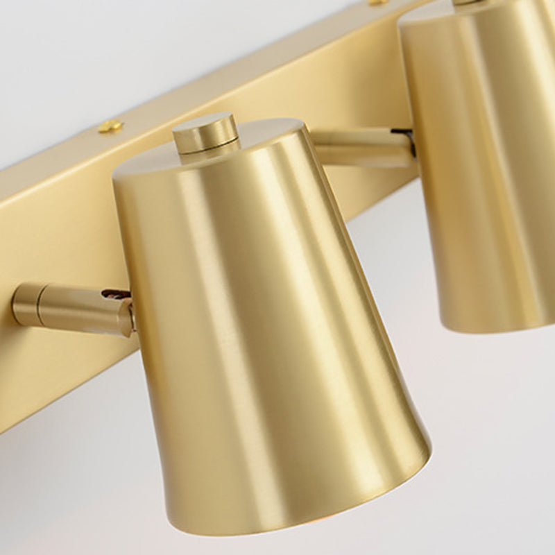 Metalen conische wandonderzoek verlichting hedendaagse stijl wandlamp in goud in goud