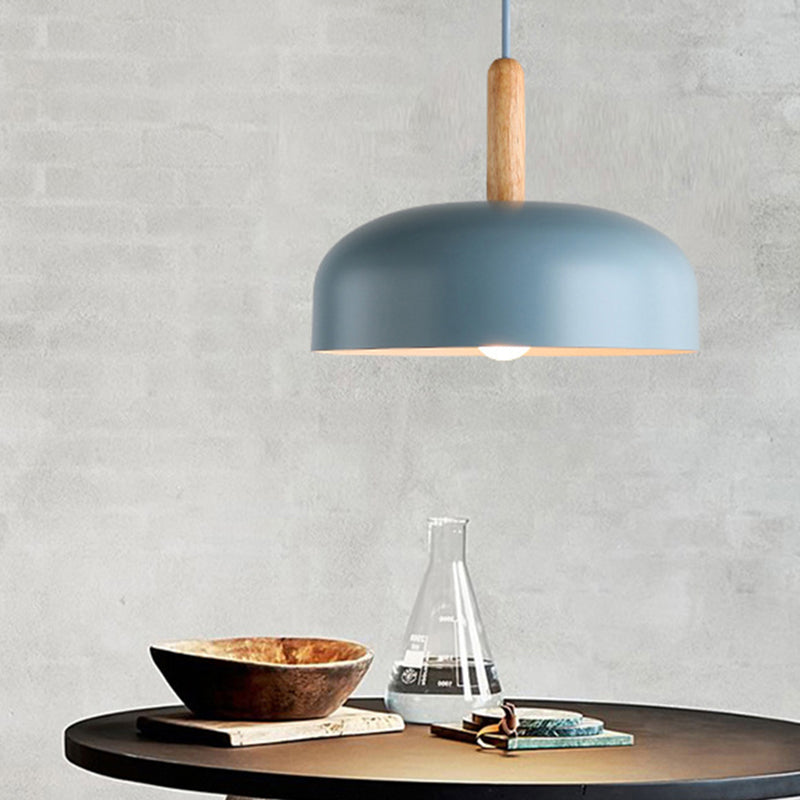 Deckenlampe Nordic Metal 1 Head Blue Hanging Leuchte für Wohnzimmer